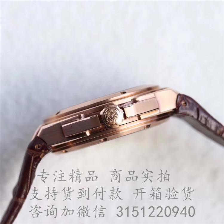 IWC工程师自动腕表 IW500503 日期显示4指针白色表盘玫瑰金机械手表