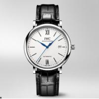 IWC柏涛菲诺自动腕表“150周年”特别版 IW356519  蓝色3指针白色表盘日期显示机械手表