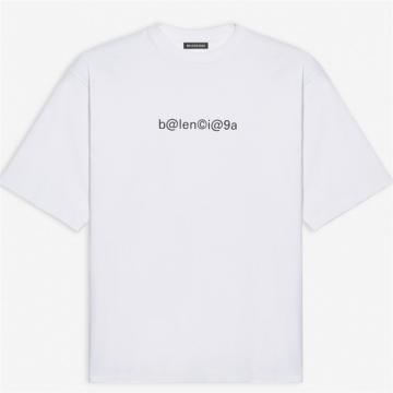 BALENCIAGA 620969TIV509040 男士白色 SYMBOLIC 宽松设计 T恤