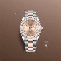 ROLEX 126281 女士玫瑰金色表盘日志型腕表