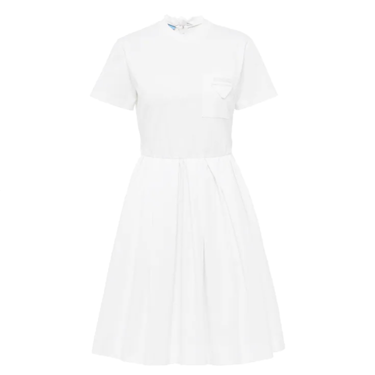 PRADA 33556 女士白色 棉质连衣裙