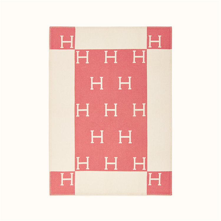 HERMES H102704M 女士蔓越莓粉色 Avalon 婴儿毛毯