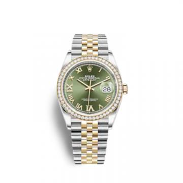 ROLEX 126283RBR 男士橄榄绿色表盘 日志型 36毫米腕表