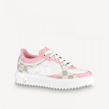 LV 1A9Q12 女士白色拼粉色 TIME OUT 运动鞋