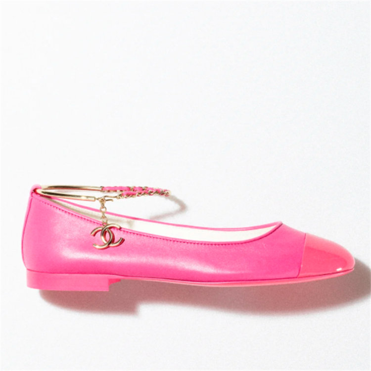 CHANEL G38986 女士深粉红色 平底鞋