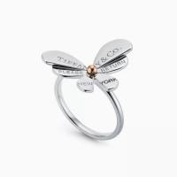 Tiffany GRP10934 女士银色 纯银和 18K 玫瑰金蝴蝶戒指