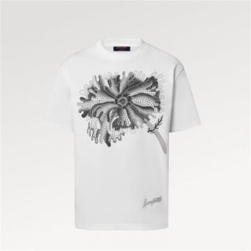 LV 1AB6IJ 男士白色 LV X YK PSYCHEDELIC FLOWER 标准版型 T恤 