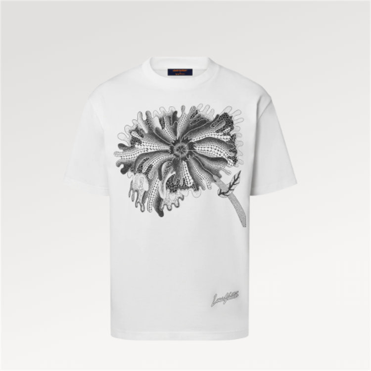 LV 1AB6IJ 男士白色 LV X YK PSYCHEDELIC FLOWER 标准版型 T恤 