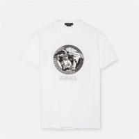 VERSACE 1006984 男士白色 MEDUSA LOGO T恤