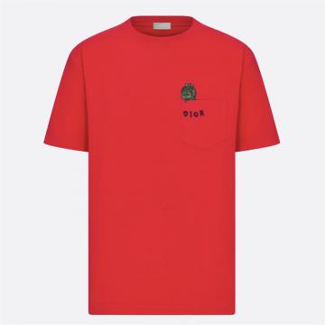 DIOR 413J648A0849 男士红色 DIOR AND OTANI WORKSHOP 宽松版型 T恤